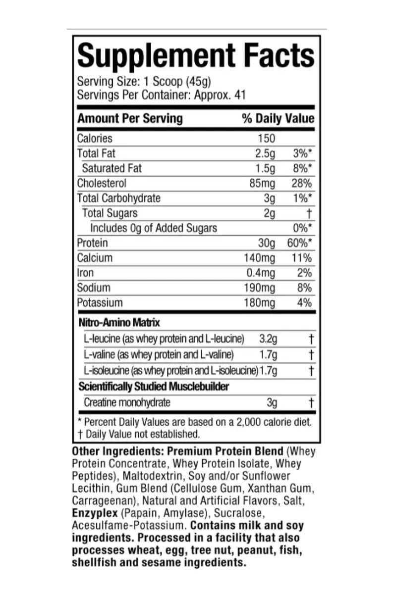 Nitro Tech- Proteina 4lb