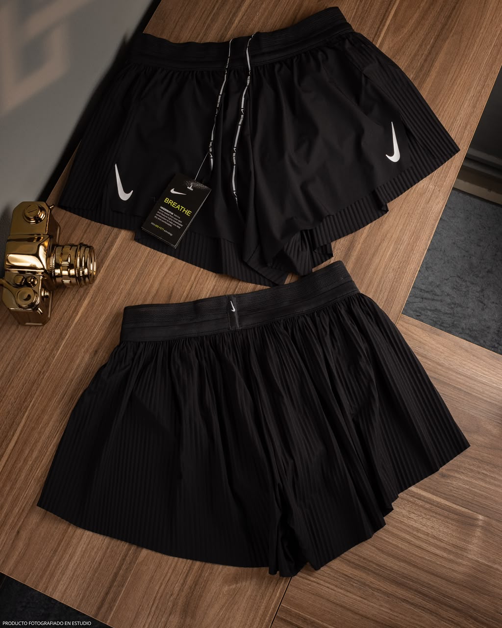 Pantaloneta Running Nike Plizada
