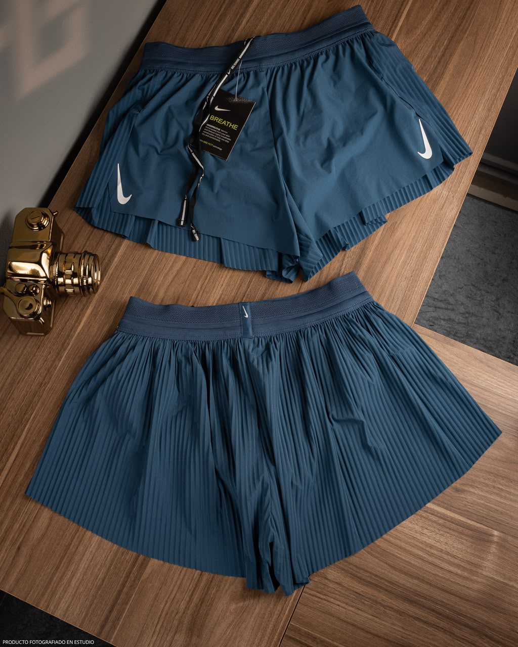 Pantaloneta Running Nike Plizada